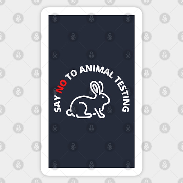 Say No To Animal Testing Sticker by kazumi